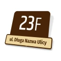 Tabliczka na dom: adres numer domu, budynku