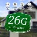 Tabliczka na dom, posesję: z adresem i numerem