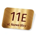 Tabliczka na dom, posesję: z numerem i ulicą