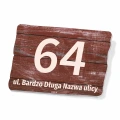 Tabliczka na dom, posesję, z numerem