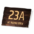 Tabliczka na dom: z adresem i numerem posesji