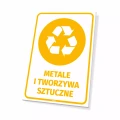 Tabliczka na kosz - Metale i tworzywa sztuczne