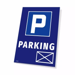 Tabliczka - parking + symbol koperty