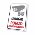 Tabliczka: Pojazd monitorowany