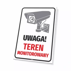Tabliczka: Teren monitorowany