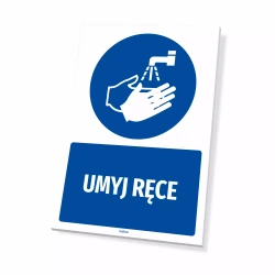 Tabliczka: Umyj ręce