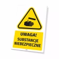 Tabliczka: Uwaga! Substancje niebezpieczne