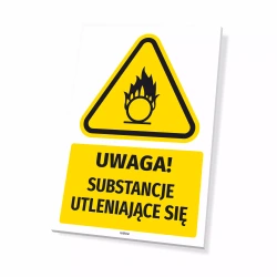 Tabliczka: Uwaga! Substancje utleniające się
