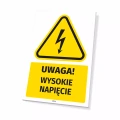 Tabliczka: Uwaga! Wysokie napięcie