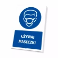 Tabliczka: Używaj maseczki