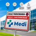 Tabliczka - zakaz parkowania z Twoim logo