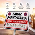Tabliczka - zakaz parkowania z Twoim logo